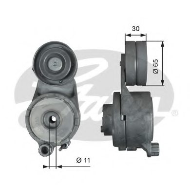 GATES T39294 Tensioner Pulley, v-ribbed belt